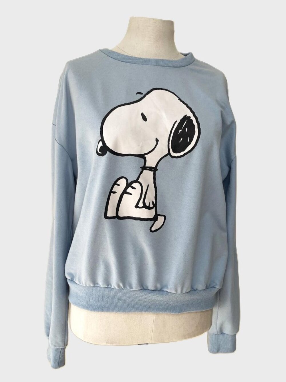 ROMWE Snoopy Graphic Sweatshirt | Light Blue | Size L